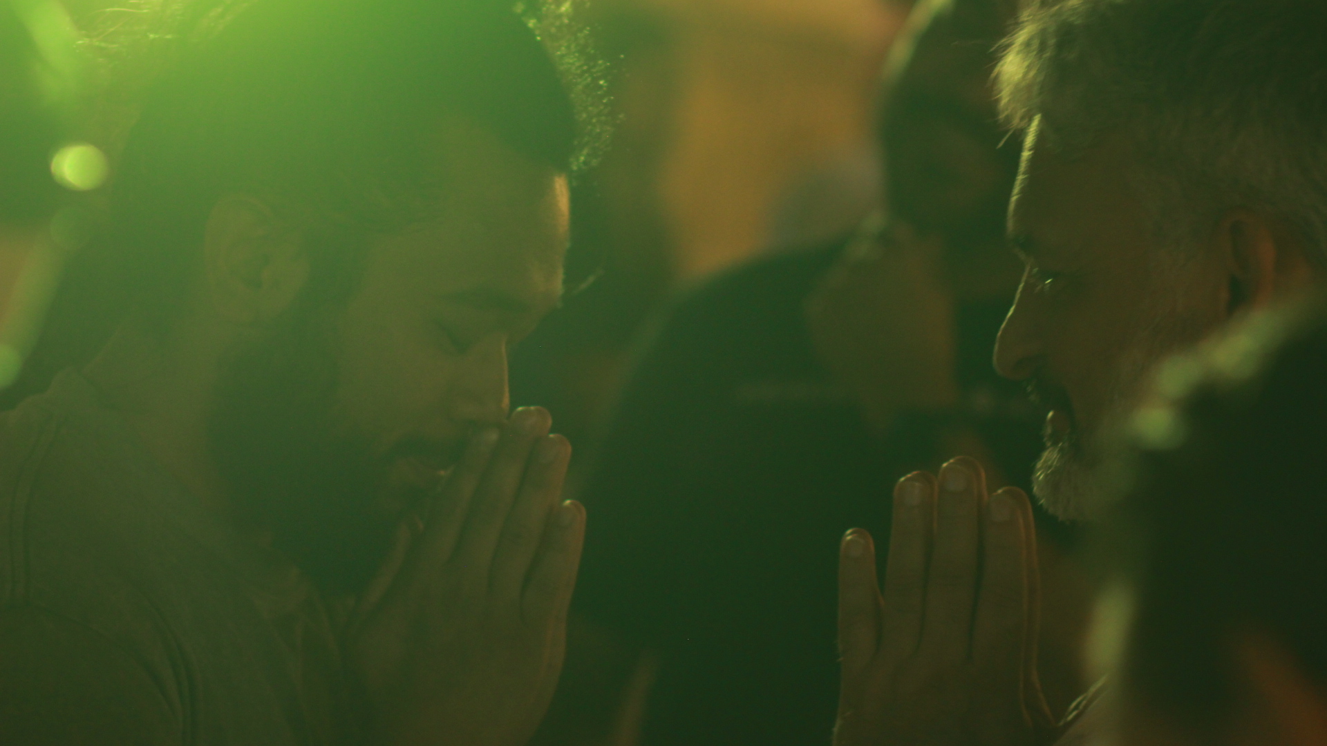 Two men praying